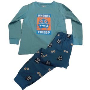 Boy's Whooo's Tired Pajama Set NEW